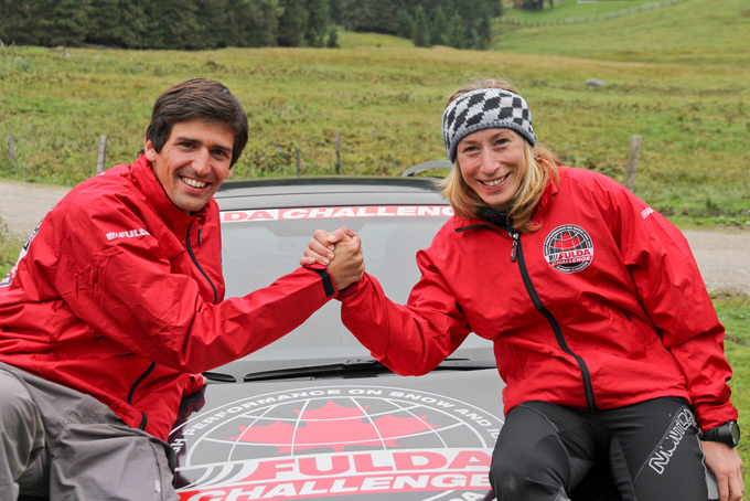 Team sterreich bei der Fuld Challenge 2013: Renate Reingruber und Andreas Leiter