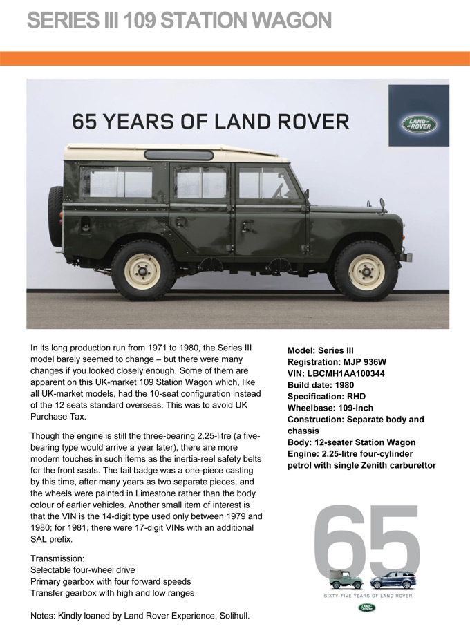 Land Rover Serie 3: Zum Vergrern klicken!