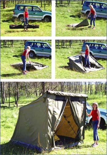 OZtent: "30 Sekunden Zelt" aus Australien