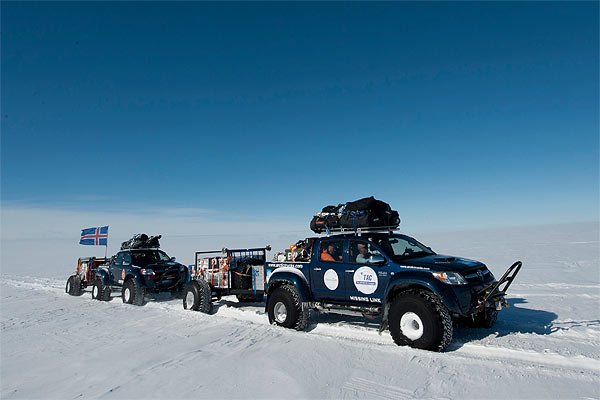 Toyota Hilux in der Antarktis: Die Fahrzeuge von "Arctic Trucks"