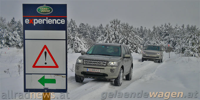 Land Rover Winter Driving: Zum Vergrößern klicken!