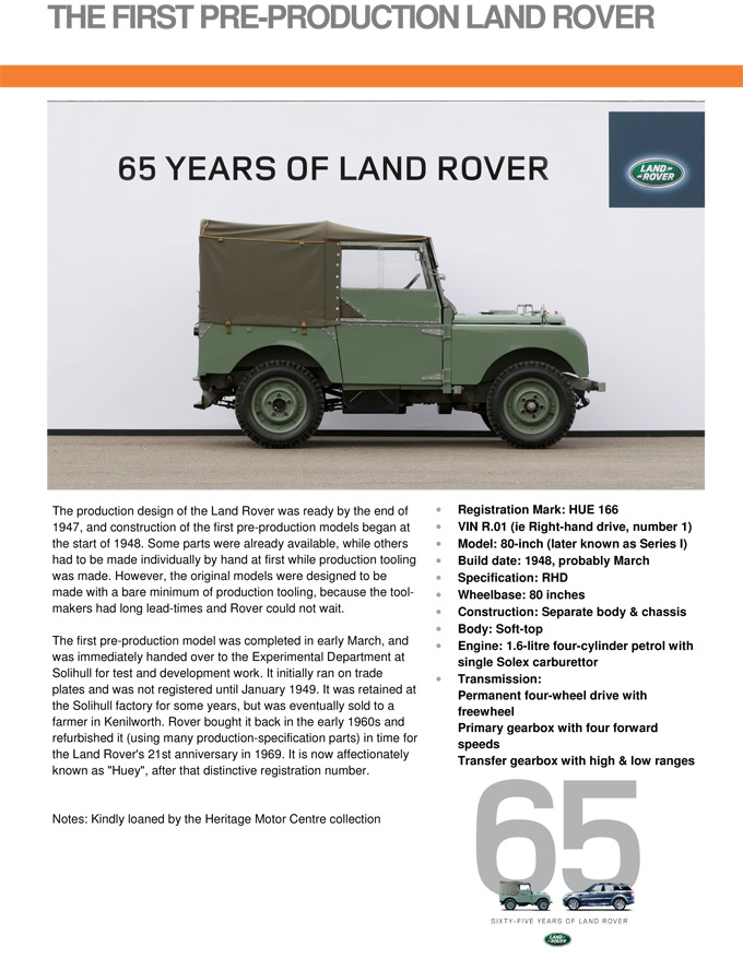 Land Rover Serie 1: Zum Vergrern klicken!
