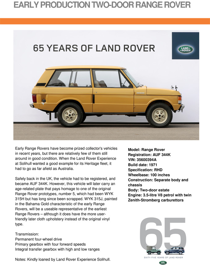 Land Rover Range Rover: Zum Vergrern klicken!