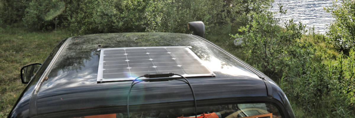 Solaranlage im Geländewagen